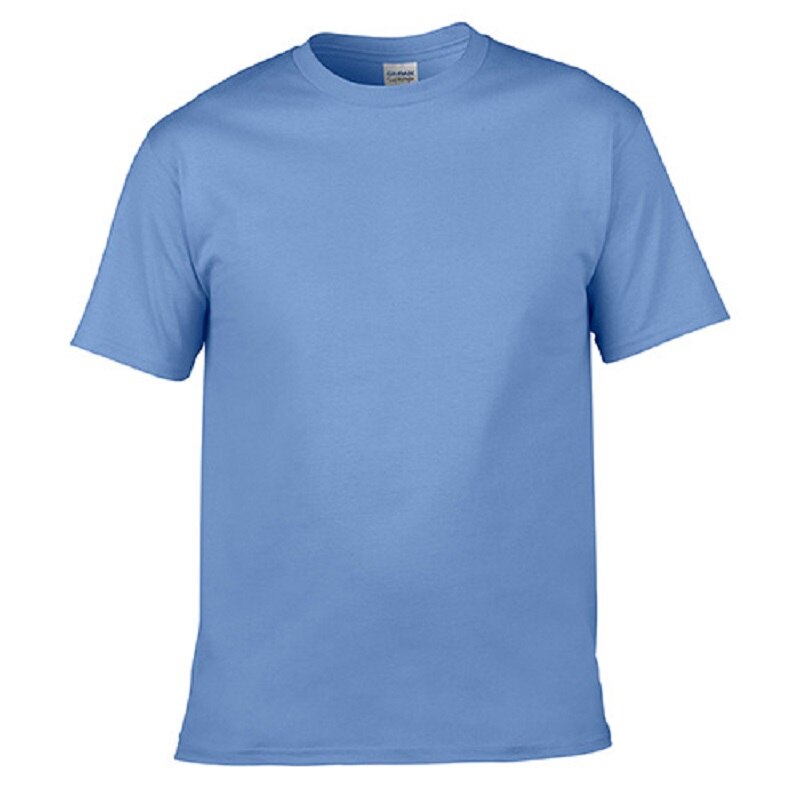 Men Short Sleeve T Shirt Fitness T-shirts O neck Tops Blue Tshirts