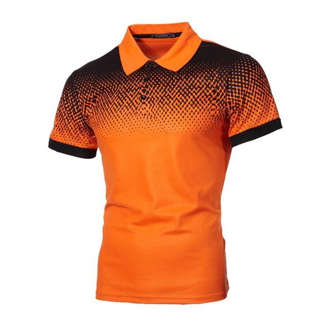 Men Short Sleeve Camisa Masculina Hombre Jerseys Blouse Plus Size Polo Shirt Yellow