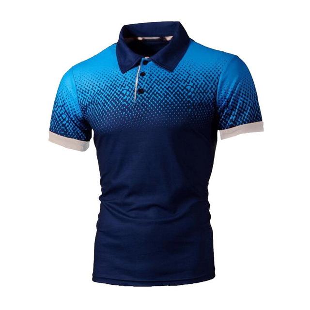Men Short Sleeve Camisa Masculina Hombre Jerseys Blouse Plus Size Polo Shirt Navy White